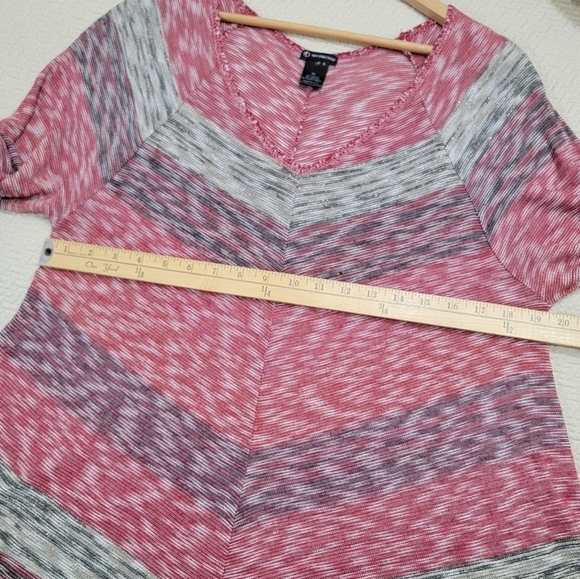 ND New Direction Tunic style Long Sweater Sparkly Metallic Size XL - Picture 13 of 16